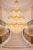 Candelabru din cristal auriu, 61xE14, Ø150 cm, înălțime 200 cm, reglabil