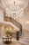 Candelabru din cristal argintiu 15xE14, D95 cm, inaltime reglabila