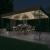 Pavilion cu șiruri de lumini LED, gri taupe, 3x4 m, țesătură GartenMobel Dekor