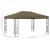 Pavilion, gri taupe, 3 x 4 m, material textil GartenMobel Dekor