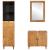 Set de mobilier pentru baie cu sertar 3 pcs Maro Lemn compozit GartenMobel Dekor