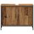 Set de mobilier pentru baie cu raft 3 pcs Maro Lemn compozit GartenMobel Dekor