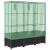 Strat înălțat cu husă de seră, aspect ratan, 120x40x138 cm GartenMobel Dekor