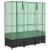 Strat înălțat cu husă de seră, aspect ratan, 120x40x138 cm GartenMobel Dekor