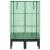 Strat înălțat cu husă de seră, aspect ratan, 80x40x140 cm GartenMobel Dekor