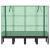 Strat înălțat cu husă de seră, aspect ratan, 160x40x140 cm GartenMobel Dekor