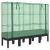 Strat înălțat cu husă de seră, aspect ratan, 160x40x140 cm GartenMobel Dekor