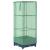 Strat înălțat cu husă de seră, aspect ratan, 40x40x123 cm GartenMobel Dekor