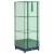 Strat înălțat cu husă de seră, aspect ratan, 40x40x123 cm GartenMobel Dekor