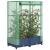 Strat înălțat cu husă de seră, aspect ratan, 80x40x123 cm GartenMobel Dekor