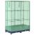 Strat înălțat cu husă de seră, aspect ratan, 80x40x123 cm GartenMobel Dekor