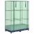 Strat înălțat cu husă de seră, aspect ratan, 80x40x123 cm GartenMobel Dekor