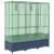 Strat înălțat cu husă de seră, aspect ratan, 120x40x138 cm GartenMobel Dekor