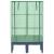 Strat înălțat cu husă de seră, aspect ratan, 80x40x140 cm GartenMobel Dekor