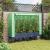 Strat înălțat cu husă de seră, aspect ratan, 160x40x140 cm GartenMobel Dekor