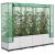 Strat înălțat cu husă de seră, aspect ratan, 160x40x138 cm GartenMobel Dekor