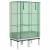 Strat înălțat cu husă de seră, aspect ratan, 80x40x140 cm GartenMobel Dekor