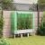 Strat înălțat cu husă de seră, aspect ratan, 120x40x140 cm GartenMobel Dekor