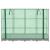 Strat înălțat cu husă de seră, aspect ratan, 160x40x123 cm GartenMobel Dekor