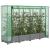 Strat înălțat cu husă de seră, aspect ratan, 160x40x123 cm GartenMobel Dekor