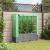 Strat înălțat cu husă de seră, aspect ratan, 120x40x138 cm GartenMobel Dekor