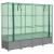 Strat înălțat cu husă de seră, aspect ratan, 160x40x138 cm GartenMobel Dekor