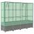 Strat înălțat cu husă de seră, aspect ratan, 160x40x138 cm GartenMobel Dekor