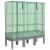 Strat înălțat cu husă de seră, aspect ratan, 120x40x140 cm GartenMobel Dekor