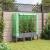 Strat înălțat cu husă de seră, aspect ratan, 120x40x140 cm GartenMobel Dekor