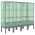 Strat înălțat cu husă de seră, aspect ratan, 160x40x140 cm GartenMobel Dekor