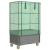 Strat înălțat cu husă și roți, aspect ratan, 80x50x182 cm GartenMobel Dekor