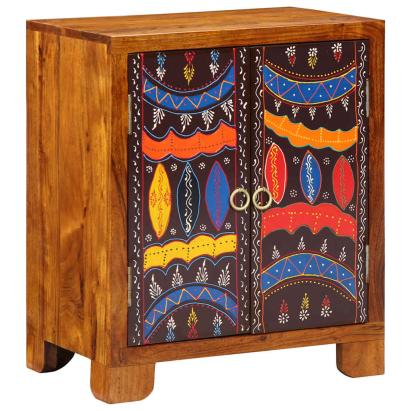 Bufetă multicolor 50x35x60 din lemn masiv de salcâm GartenMobel Dekor