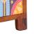 Dulap TV multicolor 110x30x40 din lemn masiv de salcam GartenMobel Dekor