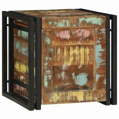 Cutie de depozitare 40 x 40 x 40 cm Lemn Solid de Acacia GartenMobel Dekor