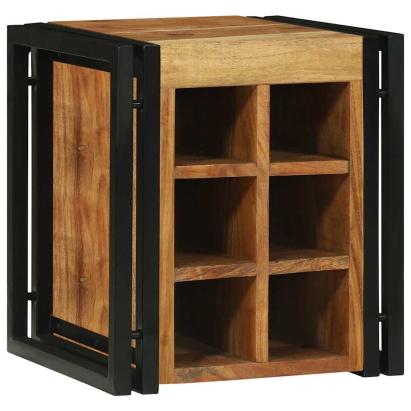 Raft pentru vin 35 x 35 x 39 cm Lemn Solid de Acacia GartenMobel Dekor