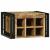 Raft pentru vin 2 pcs 46 x 35 x 27,5 cm Lemn de mango solid GartenMobel Dekor