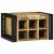 Raft pentru vin 2 pcs 46 x 35 x 27,5 cm Lemn de mango solid GartenMobel Dekor