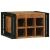 Raft pentru vin 2 pcs 46 x 35 x 27,5 cm Lemn Solid de Acacia GartenMobel Dekor