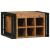 Raft pentru vin 2 pcs 46 x 35 x 27,5 cm Lemn Solid de Acacia GartenMobel Dekor