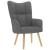 Scaun de relaxare, gri închis, material textil GartenMobel Dekor