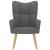 Scaun de relaxare, gri închis, material textil GartenMobel Dekor