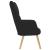 Scaun de relaxare, negru, material textil GartenMobel Dekor