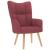Scaun de relaxare, roșu vin, material textil GartenMobel Dekor