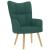 Scaun de relaxare, verde închis, material textil GartenMobel Dekor