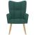 Scaun de relaxare, verde închis, material textil GartenMobel Dekor