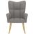 Scaun de relaxare, gri taupe, material textil GartenMobel Dekor