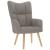 Scaun de relaxare, gri taupe, material textil GartenMobel Dekor