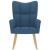 Scaun de relaxare, albastru, material textil GartenMobel Dekor