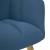 Scaun de relaxare, albastru, material textil GartenMobel Dekor