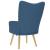 Scaun de relaxare, albastru, material textil GartenMobel Dekor